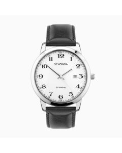 Sekonda Easy Reader Men's Watch With White Dial and Silver Case