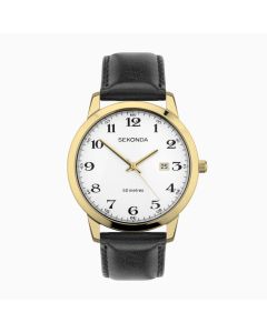 Sekonda Easy Reader Men's Watch With White Dial and Black Strap