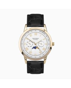 Sekonda Armstrong Moon Phase Mens Watch With White Dial