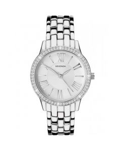 Ladies Sekonda Watch Silver Case, Silver Bracelet with Silver Dial  - 40348