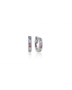 Sif Jakobs Sterling Sterling Silver Ellera Piccolo Multicoloured Zirconia Earrings SJ-E1066-XCZ
