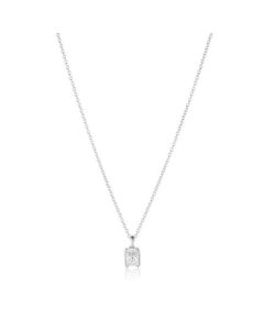 Sif Jakobs Roccanova Piccolo Necklace - Silver with White Zirconia