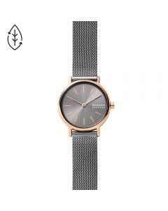 Skagen Signatur Lille Two-Hand Charcoal Stainless Steel Mesh Watch SKW2996