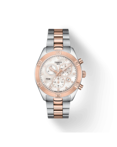 Tissot Ladies PR 100 Sport CHIC Chronograph With Mother of Pearl Face 
