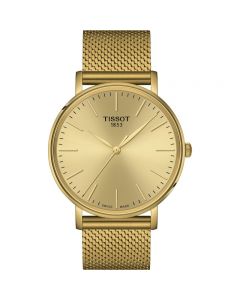 Tissot Mens Everytime With Gold Dial 