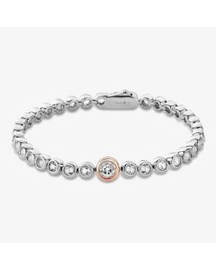 Clogau Celebration Silver White Topaz Tennis Bracelet