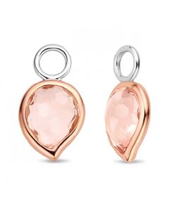 Ti Sento Pink Crystal Ear Charms
