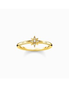 Thomas Sabo Star Ring gold plated size 50