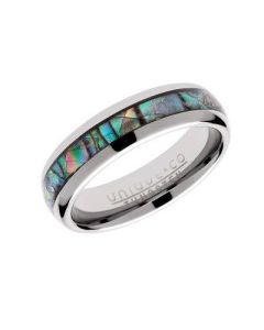 Unique & Co Tungsten Abalone Ring TUR-99 Size 62