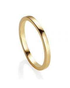 Jersey Pearl Viva Yellow Gold Plated Stacking Ring L