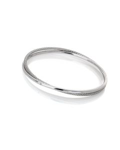 HOT DIAMONDS Woven Interlocking Bangle