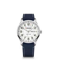 Wenger Attitude With White DIal on Blue Strap