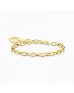 Thomas Sabo Charm bracelet classic gold plated 17cm