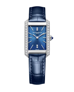 Baume et Mercier ladies Hampton With Blue Dial Diamond Set