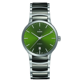 Rado Mens Centrix Automatic Green Dial Bracelet Watch R30010312