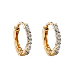 T-SHAPE PAVÉ CRYSTAL MINI HUGGI - GOLD main image 0