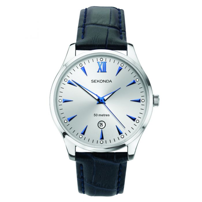 Swatch / Irony Chrono / Dark Blue / orologio unisex / quadrante nero / cassa e bracciale acciaio