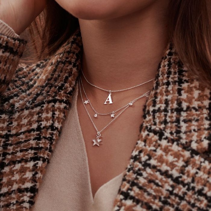 Thomas Sabo Letter A Silver Necklace 