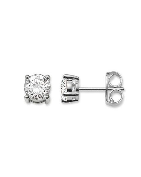 Thomas Sabo Women Ear studs white stone 925 Sterling Silver Zirconia White H1739-051-14