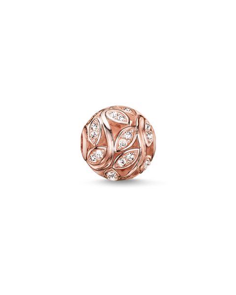 Thomas Sabo Women Bead tendrils 925 Sterling Silver; 18k Rose Gold Plating K0080-416-14
