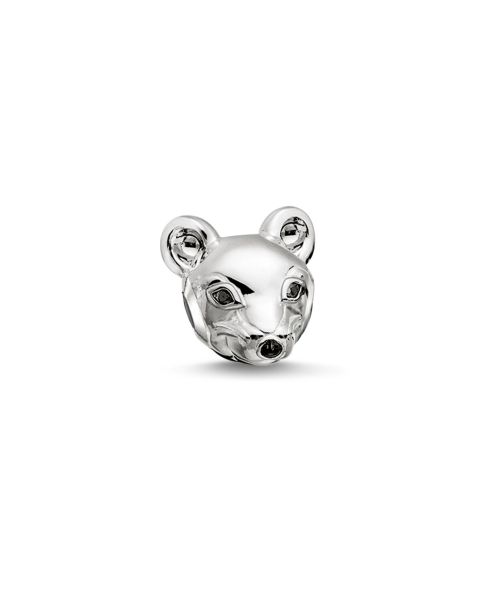 Thomas Sabo Thomas Lock Mouse Bead Silver in Colour Black with Circonios K0166 041 12