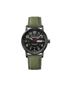 Wenger Multitasking Watch with Hallmark Wenger Marking with green band