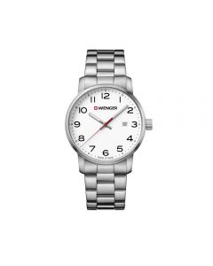 Wenger Quartz Movement Watch Stainless Steel/ White Face Watch