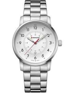 Wenger Stainless steel Quartz Movement Watch with a White face