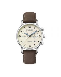 Wenger The Urban Metropolitan Chrono Is City Style to Go with Brown Strap