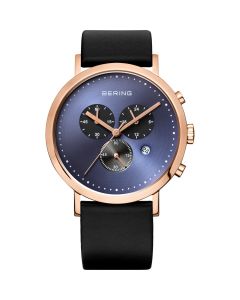 Bering Time Men'S Quartz Classic Polished Rose Gold Chronograph Quartz Watch 10540Â 567