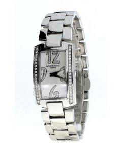 Raymond Weil Ladies Shine Quartz White Dial Analogue Display Bracelet Watch 1800-ST1-05383