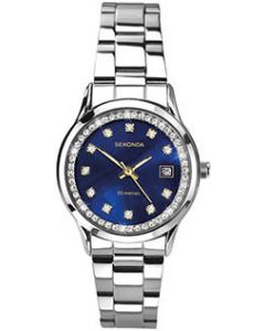 Sekonda Ladies Watch Silver Case & Bracelet with Blue Dial  2147