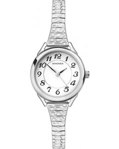 Sekonda Ladies Watch Silver Case & Stainless Steel Bracelet with White Dial 2638