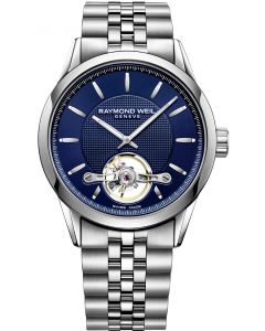 Raymond Weil Freelancer Calibre Mens Automatic Blue Steel Watch, 42mm 2780-ST-50001