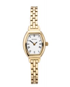 Sekonda Ladies Gold Plated White Dial Roman Index Bracelet Watch 2967