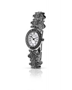 Sekonda Ladies Quartz Arab Numerals Marcasite Bracelet Watch 4978