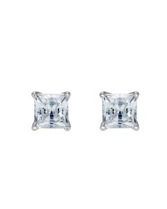 Swarovski Attract Pierced Rhodium Plated Earrings White 5509936