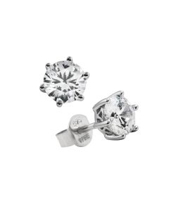 Diamonfire Women'S Stud Earrings - 925 Sterling Silver-White Carats Line Zirconia 62 / 1265 / 1/082