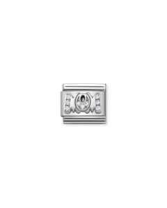 Nomination Composable  Classic PAVE steel? Cub. zirconia and 925 silver (07_MOM)