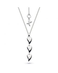 Kit Heath Desire Kiss Triple Hearts Necklace