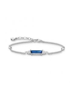 Thomas Sabo Ladies Blue Octagon Stone Set Bracelet A2018-166-1-L19V