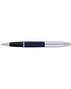 Cross Calais Chrome & Blue Lacquer Rollerball Pen AT0115-3