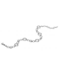 Fiorelli Silver/Clear Cubic Zirconia Round Link Pave Bracelet B4393C