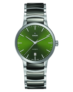 Rado Mens Centrix Automatic Green Dial Bracelet Watch R30010312