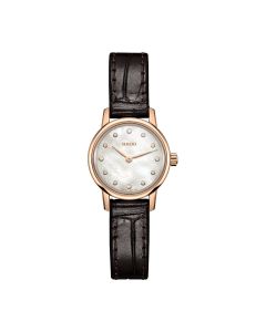 Rado Ladies Coupole Classic Rose Gold Quartz Strap Watch R22891915