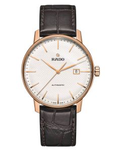Rado Mens Coupole Classic Rose Gold Plated Automatic Strap Watch R22877025