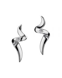 Hot Diamonds Silver Spiral Earrings