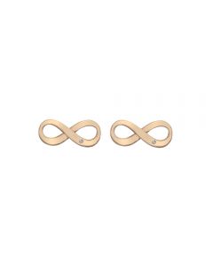 Hot Diamonds Infinity Rose Gold Plated Sterling Silver Earrings