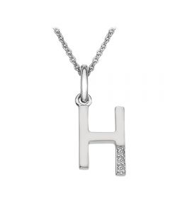 Hot Diamonds 'H' Micro Pendant & Chain DP408