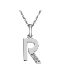 Hot Diamonds 'R' Micro Pendant & Chain DP418